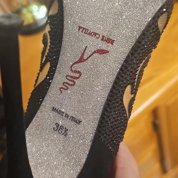 Rene Caovilla Swarovski Crystal Mesh Pumps - Picture 11 of 17